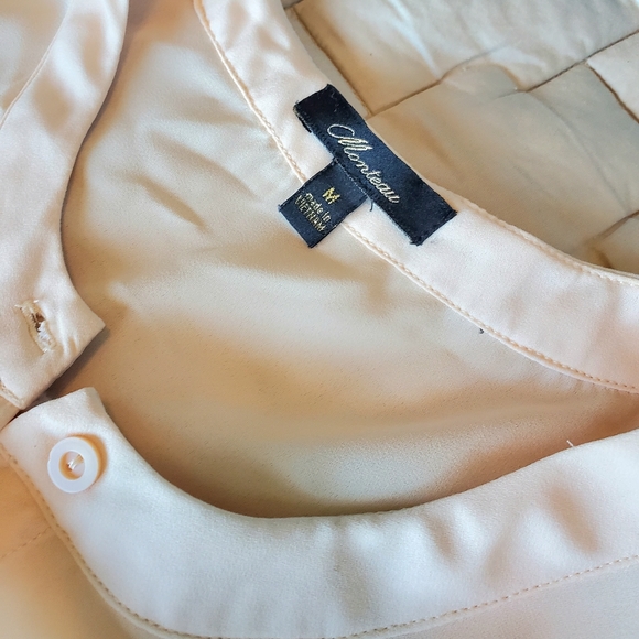 Creamy Sheer Blouse - Picture 4 of 7